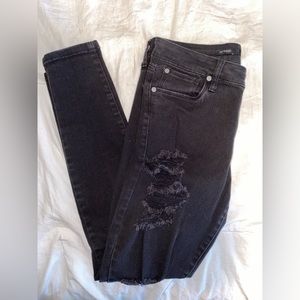 See Thru Soul Lily Skinny Jeans (size 7, black)